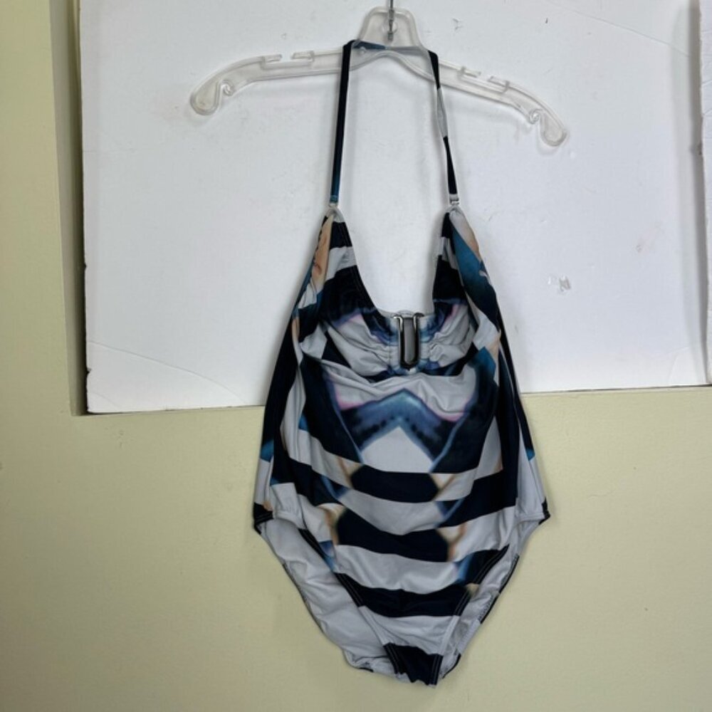 Lenny Niemeyer Luxury Print Halter Removable 1 Piece Swimsuit Adjustable Strap - Picture 6 of 15